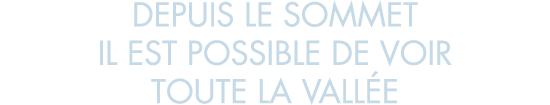 depuis le sommet il est possible de voir toute la vall e