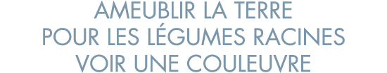 ameublir la terre pour les l gumes racines voir une couleuvre