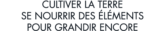 cultiver la terre se nourrir des  l ments pour grandir encore
