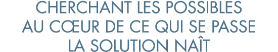 cherchant les possibles au c ur de ce qui se passe la solution na t