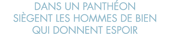 dans un panth on si gent les hommes de bien qui donnent espoir