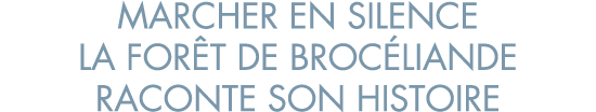 marcher en silence la for t de Broc liande raconte son histoire