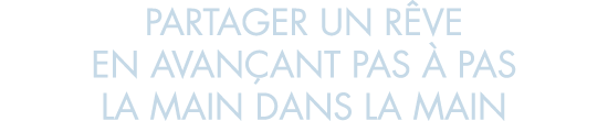 partager un r ve en avan ant pas   pas la main dans la main