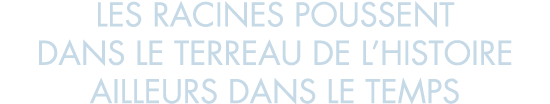 les racines poussent dans le terreau de l histoire ailleurs dans le temps