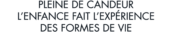 pleine de candeur l enfance fait l exp rience des formes de vie