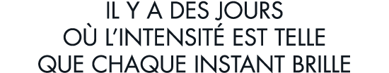 il y a des jours o  l intensit  est telle que chaque instant brille 