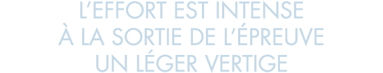 l effort est intense   la sortie de l  preuve un l ger vertige