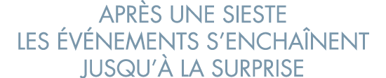 apr s une sieste les  v nements s encha nent jusqu   la surprise