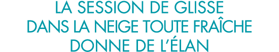 la session de glisse dans la neige toute fra che donne de l  lan