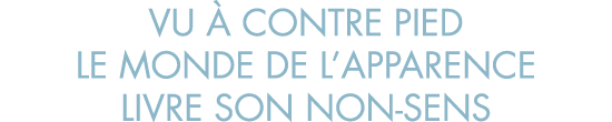 vu   contre pied le monde de l apparence livre son non-sens