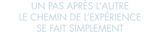 un pas apr s l autre le chemin de l exp rience se fait simplement