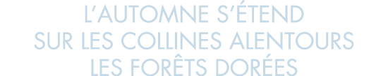 l automne s  tend sur les collines alentours les for ts dor es