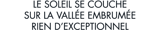 le soleil se couche sur la vall e embrum e rien d exceptionnel 