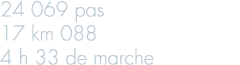 24 069 pas 17 km 088 4 h 33 de marche
