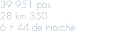 39 951 pas 28 km 350 6 h 44 de marche
